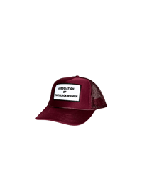 Image 1 of Burgundy X Burgundy Trucker Hat 