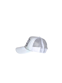 Image 2 of White X White Trucker Hat 