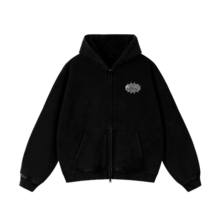 Image of Web Logo Zip Up Hoodie