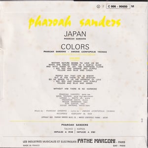 Pharoah Sanders ‎– Japan (Stateside ‎– 2C 006 - 90650 - France - 1969)