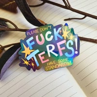 Image 2 of Fuck TERFs - Sticker