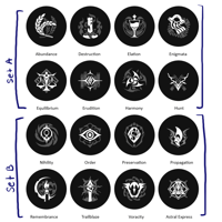 Image 2 of HSR Paths Buttons Set (Pin or Magnet)