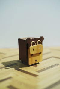 Image 7 of Handcrafted 1:6 Scale Miniature Animal Cabinets for Dollhouses (Walnut & Beech)