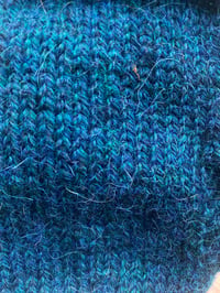 Image 6 of Aqua marine ladies alpaca hand knit fingerless gloves 