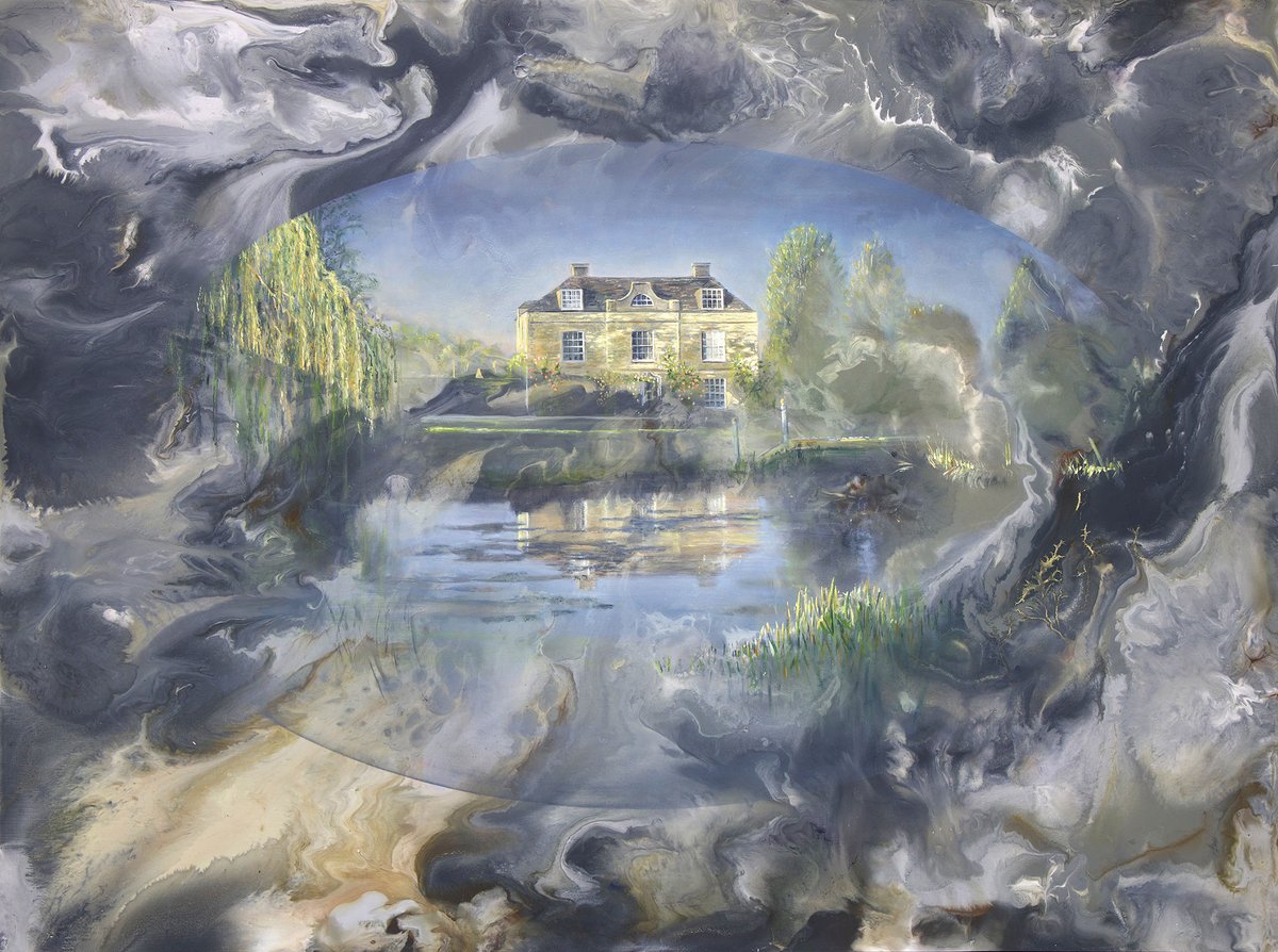 'View From Across The Lake' 2020, Original Painting