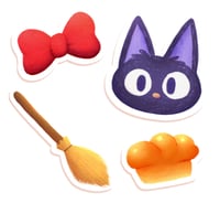 Image 1 of lot de 4 stickers - kiki's delivery service