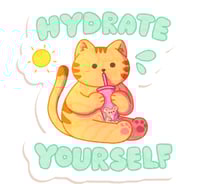 Image 1 of sticker hydrate yourself