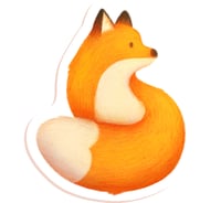 Image 1 of sticker fox