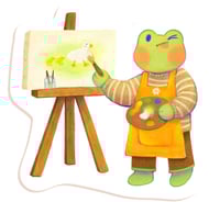 Image 1 of sticker edgar the painter