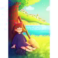 Image 1 of print kiki & jiji's secret place