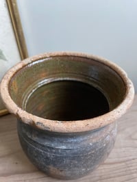 Image of Poterie vernissée intérieur vert 