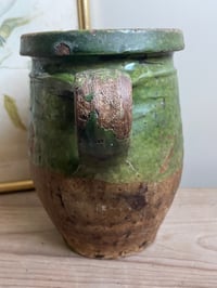Image of Belle poterie vernissée verte 