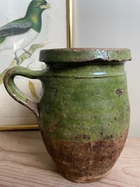 Image of Belle poterie vernissée verte 