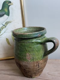 Image of Belle poterie vernissée verte 
