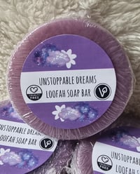 Image 1 of Unstoppable dreams loofah soap bar