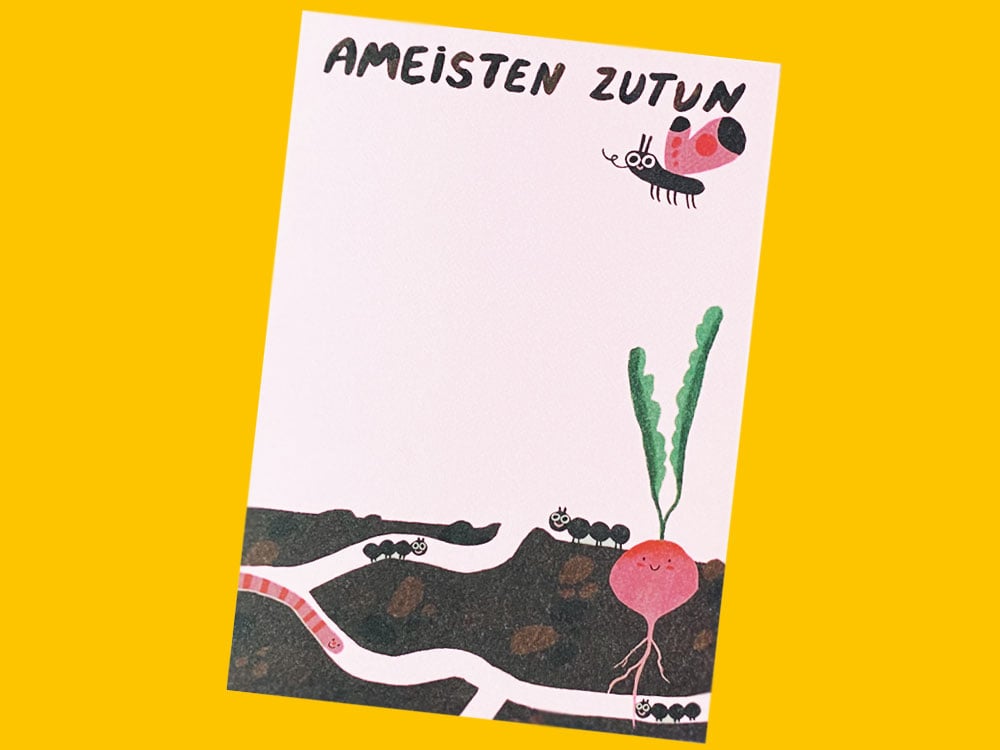 Image of NOTIZBLOCK Ameisten zu tun