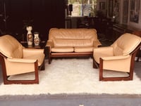 Image 2 of Tessa T21 Sleigh Leg Sling Lounge Suite