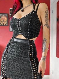 Image 1 of Black Magic Raw Hem Top