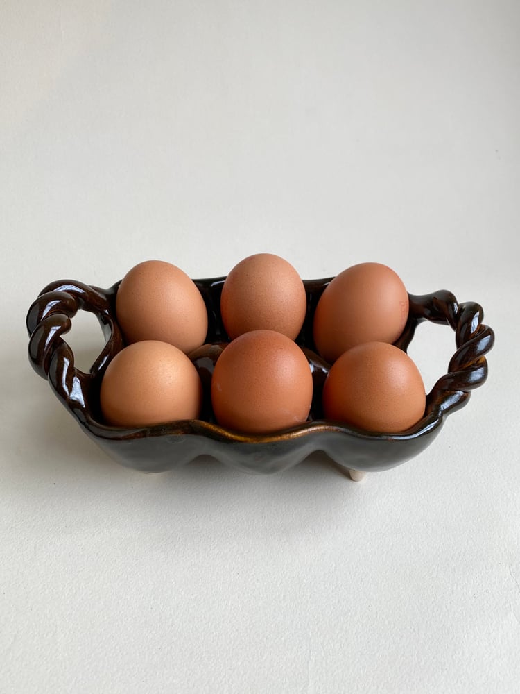 Image of Brown Egg Tray