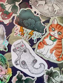 Image 2 of Cat themed sticker pack