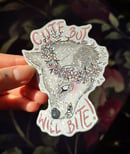 Image 1 of Sparkly sticker: Cute but will bite