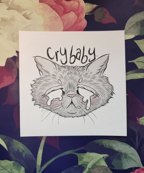 Image of Square print Cry baby