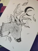 Image 2 of Deer A5 print