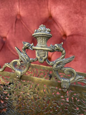 Image of Porte courrier ancien bronze et laiton