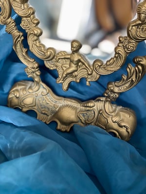 Image of Miroir psyché en bronze