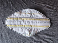 Image 1 of Cotton Regular Re-usable Cloth Pad- white/pattern
