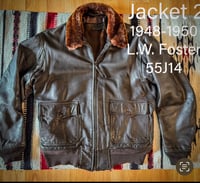 Image 1 of Authentic 1948 G-1 55J14 Leather Flight Jacket