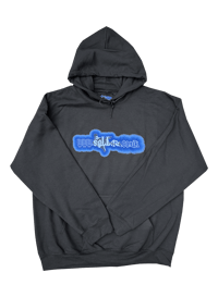 Image 1 of "WWW.SALLAZ.CO.UK" Hoodie. (BLACK.)