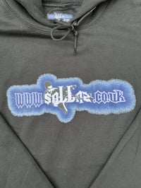 Image 2 of "WWW.SALLAZ.CO.UK" Hoodie. (BLACK.)