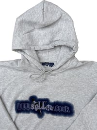 Image 2 of "WWW.SALLAZ.CO.UK" Hoodie. (ASH-GREY)
