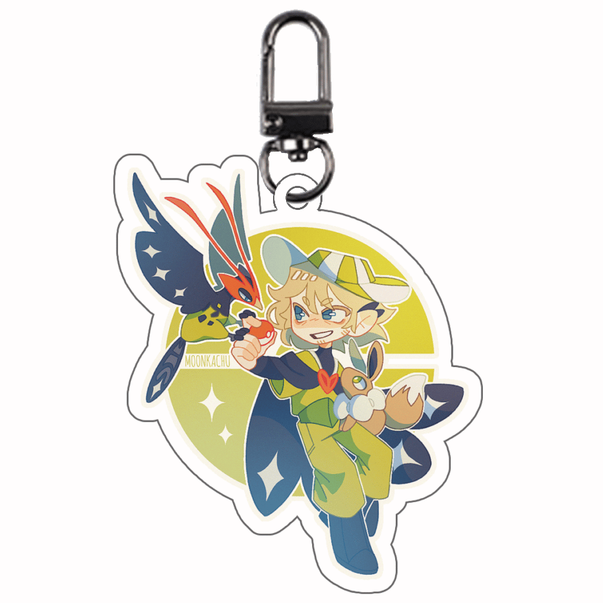 Image of [PRE-ORDER] Philza x Pokemon Keychain