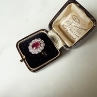 Image 4 of D Heirloom Ruby Ring