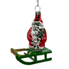 Santa on Sled Christmas Tree Ornament