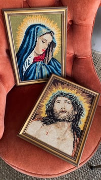 Image 1 of Canevas anciens de la vierge et du Christ