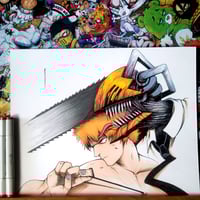 CHAINSAW MAN INK/COLOR ORIGINAL ART 