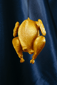 Image 1 of A turkey Christmas bauble 