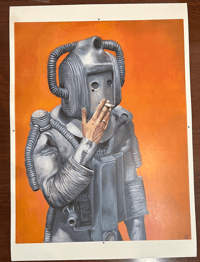 Smoking Cyberman Print (A3, 200gsm)