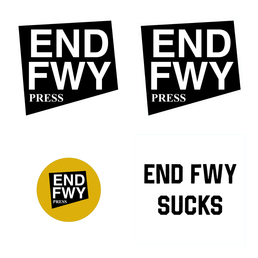 Image of END FWY → stickers