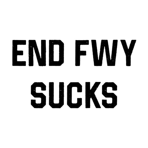 Image of END FWY → stickers