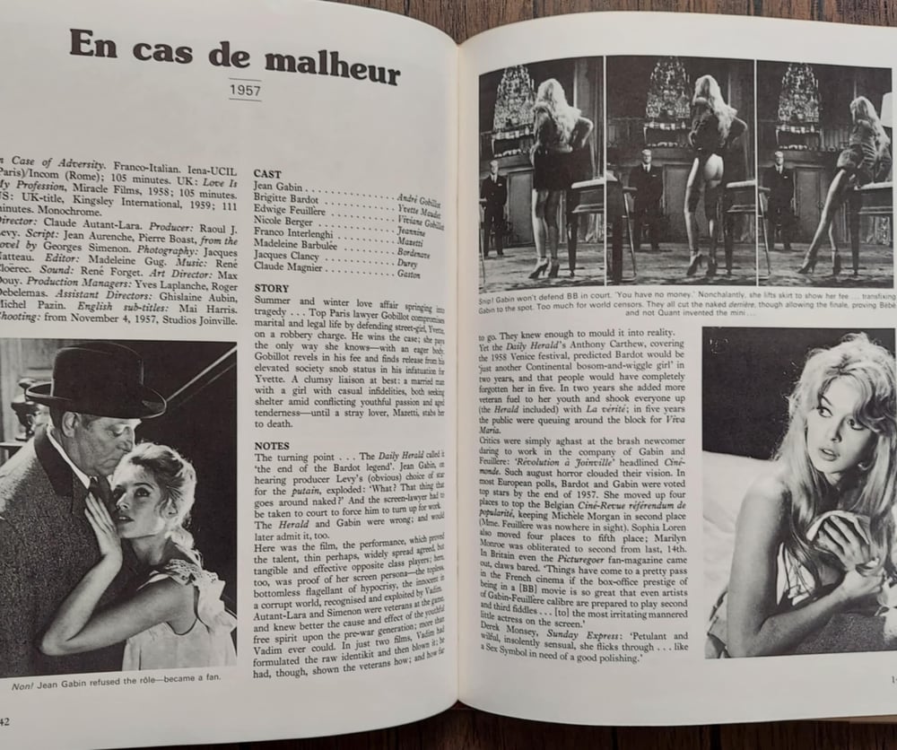 Bebe: The Films of Brigitte Bardot, by Tony Crawley