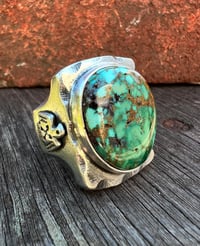 Image 1 of WL&A Handmade Natural Royston Thunderbird Signet Ring - Size 11