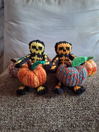 Image 4 of Mini Knitted Skeletons and Pumpkins (Set of 2 Each)