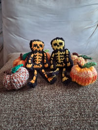 Image 8 of Mini Knitted Skeletons and Pumpkins (Set of 2 Each)