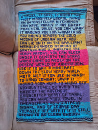 Image 7 of Hitchhiker's Guide Towel with Full Quote - Made to Order