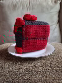 Image 17 of Knitted Cake Slices - Rainbow, Neon, Funfetti, Checkerboard, and Vampire Drips Now Available!