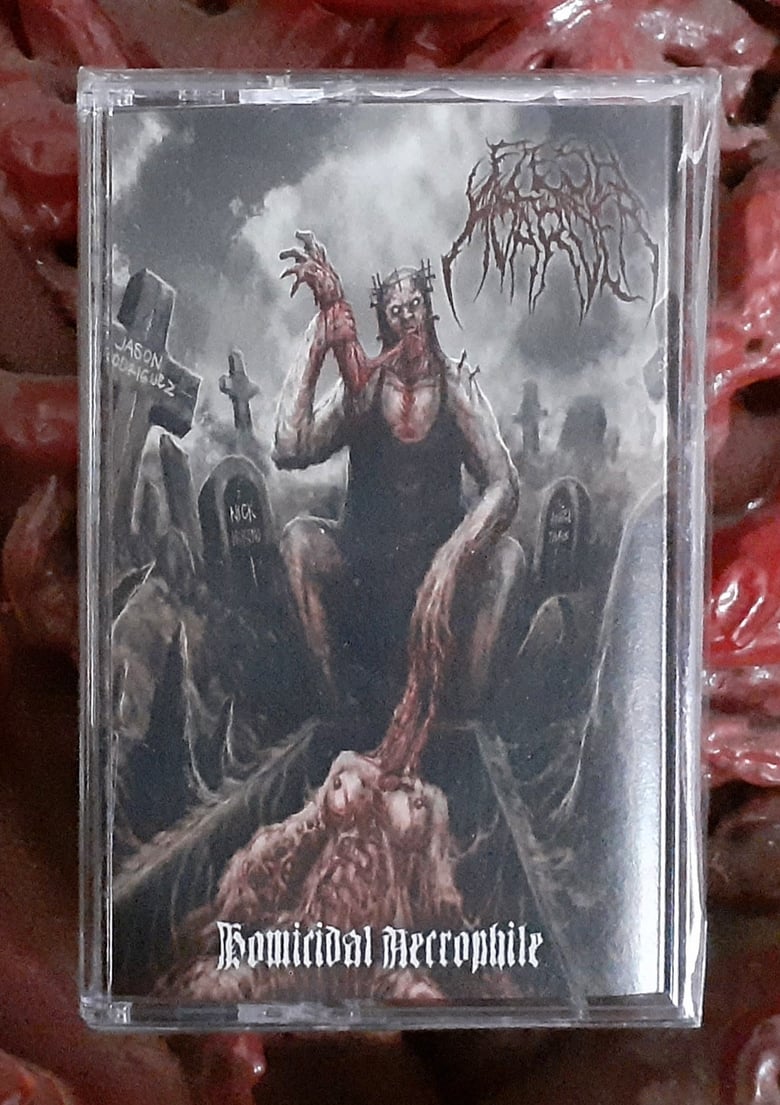 Image of FLESH HOARDER - "Homicidal Necrophile" TAPE